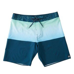 Billabong Fifty50 Panel Pro Boardshorts 19" Coastal Blue Men's Size 34 NEW